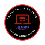 Instructor teaching a virtual class for E-learning Institute